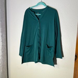 Isaac Mizrahi Live! Essentials Pima Cotton Button Front Cardigan